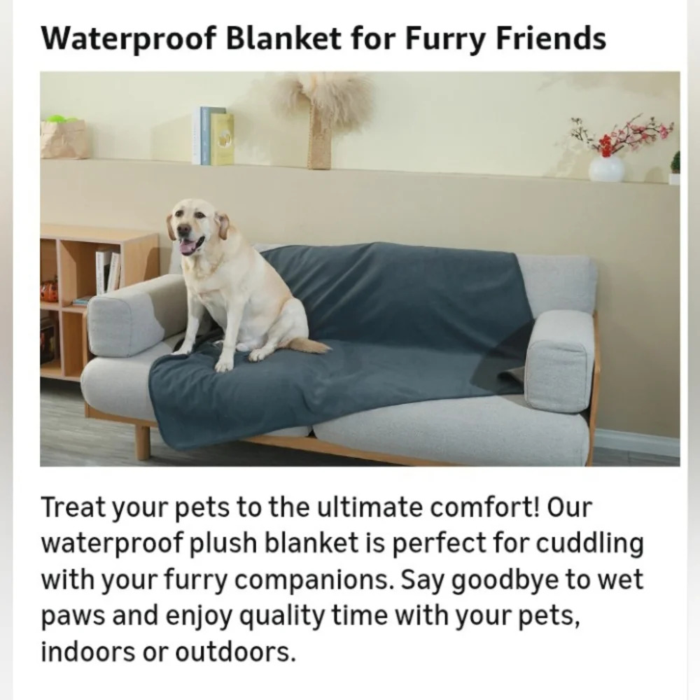 Cozytex Waterproof Blanket Cover, Pets, Kids, Adults Bed Couch, New Size? READ
